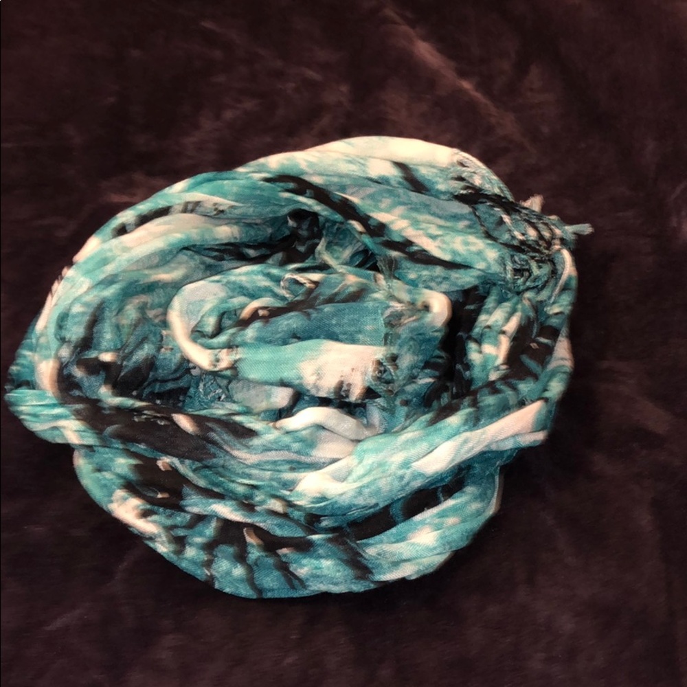 Banana Republic Blue/White/Black Tye Dye Scarf